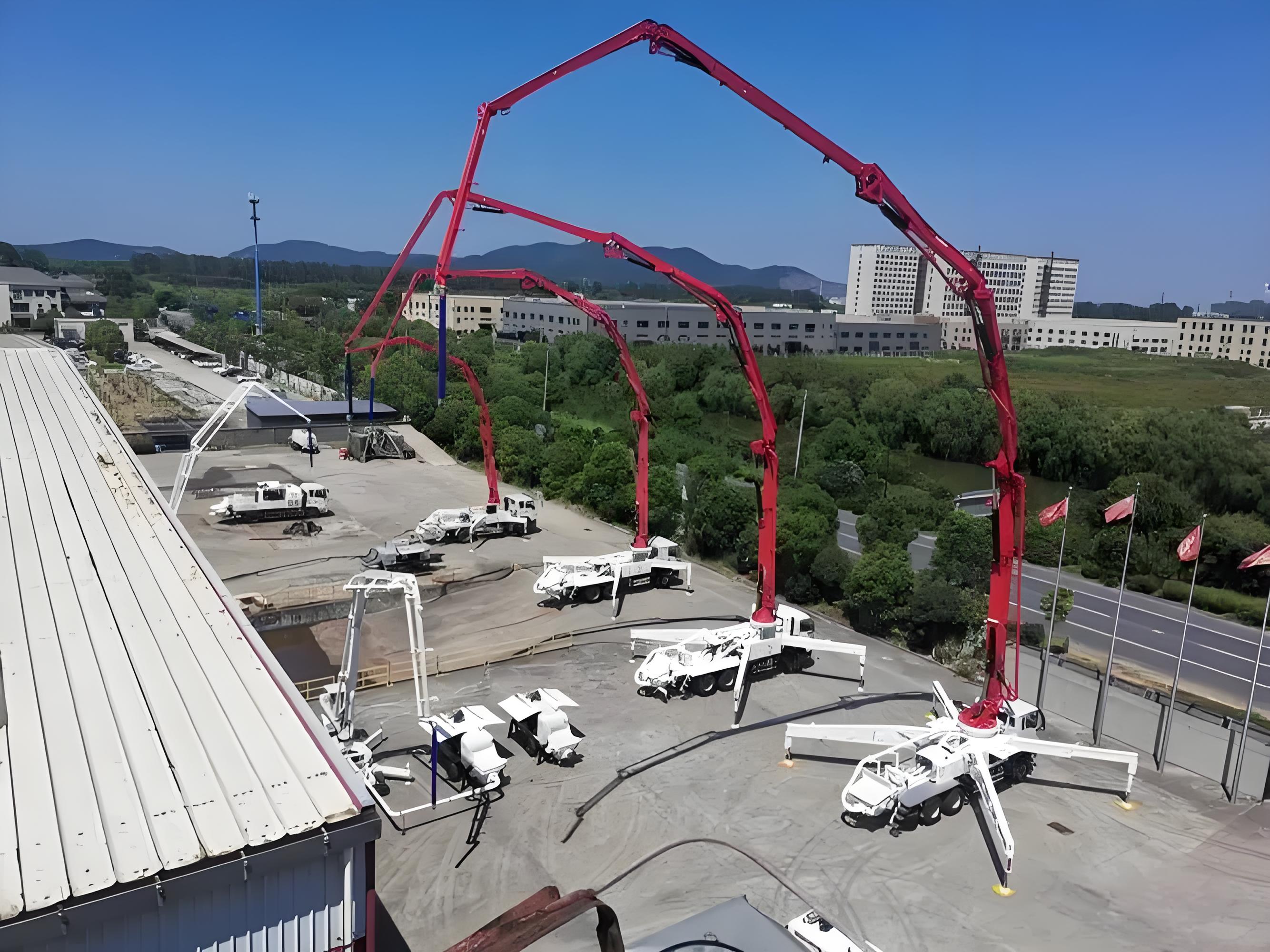 What factors are typically considered when grading the quality of used concrete pump trucks?